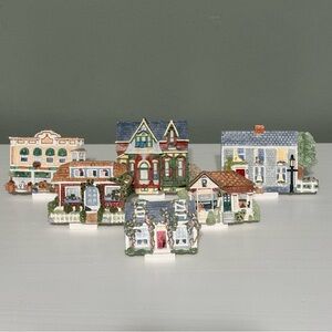 Brian Baker’s Deja Vu Collection Miniature Houses Village Set